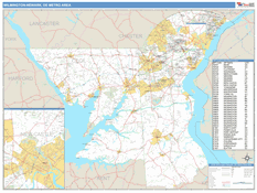 Wilmington-Newark Metro Area Digital Map Basic Style